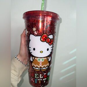 Brand new hello kitty christmas tumbler, christmas cup, gingerbread cup☃️🤎